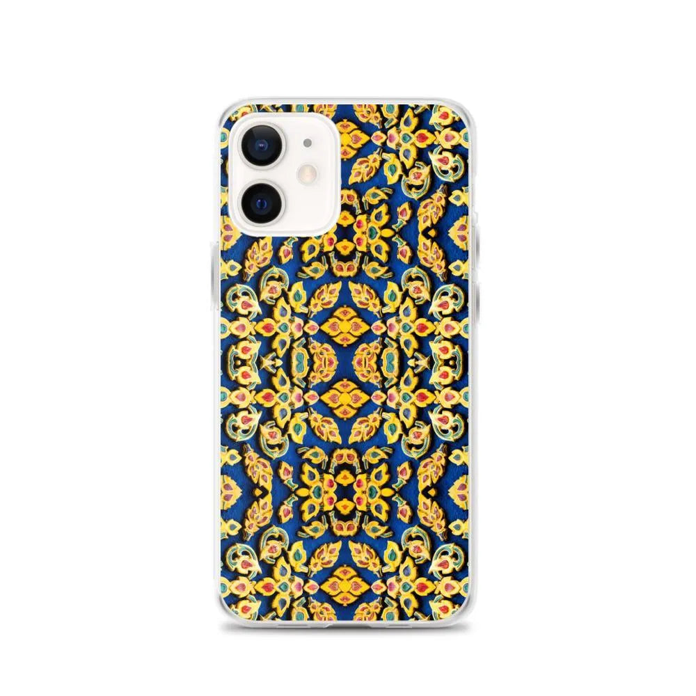 Entering Ayodhya Pattern Iphone Case | Bold Mosaic Pattern Thailand - Iphone 12 - Mobile Phone Cases - Aesthetic Art