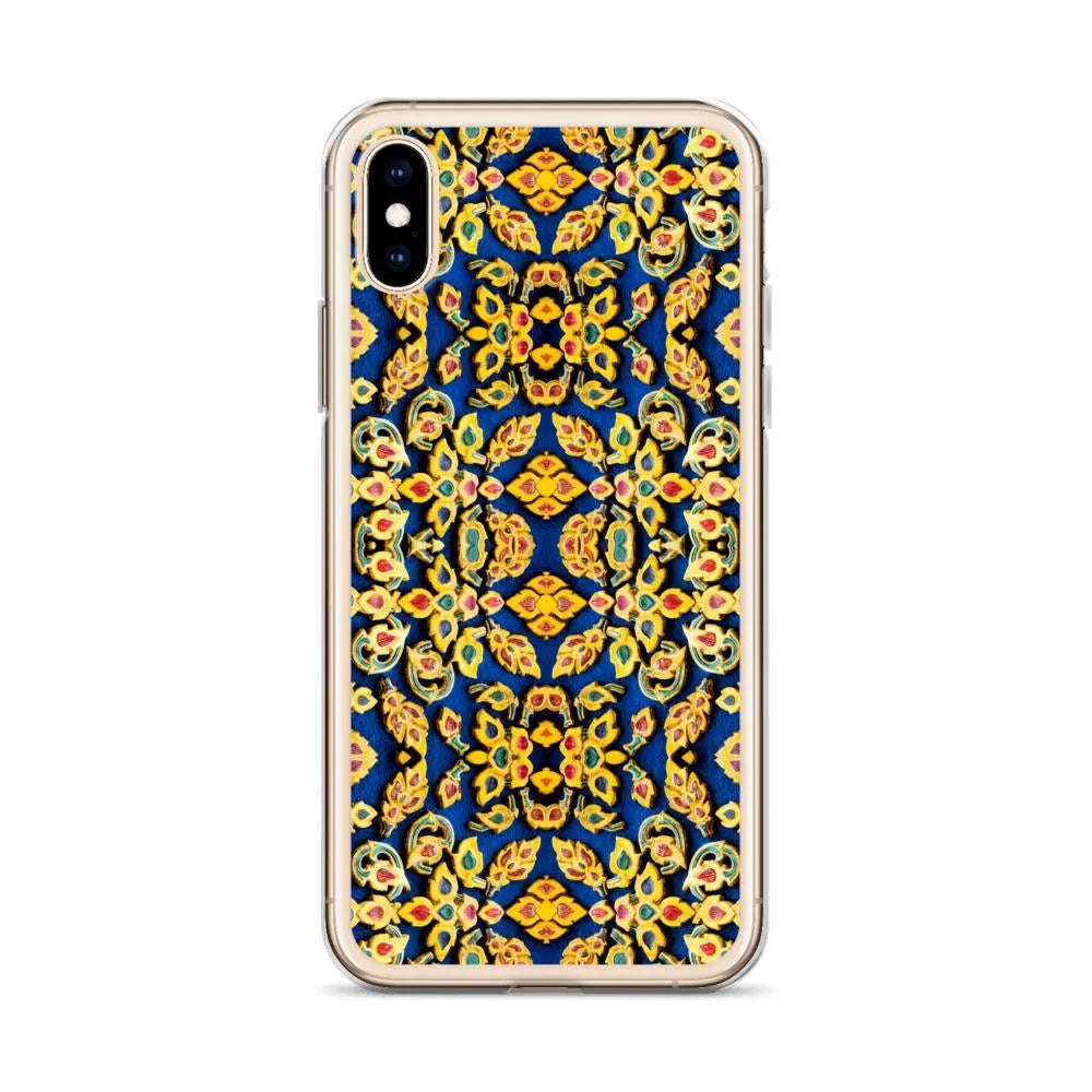 Entering Ayodhya Pattern Iphone Case | Bold Mosaic Pattern Thailand - Mobile Phone Cases - Aesthetic Art