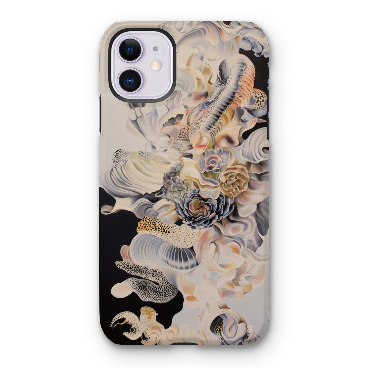 Epiphany - Surreal Alien Succulent Art Iphone Case, 11 / Matte, Floral-patterned Iphone Case