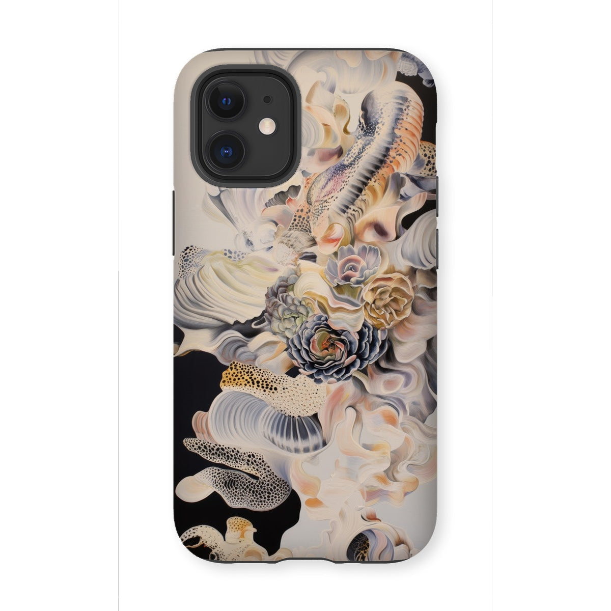 Epiphany - Surreal Alien Succulent Art Iphone Case, 12 Mini / Matte, Floral Marine-themed Phone Case
