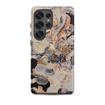 Epiphany - Surreal Alien Succulent Art Phone Case Samsung Galaxy S25 Ultra / Matte Phone Case Intricate Artistic Design Seashells