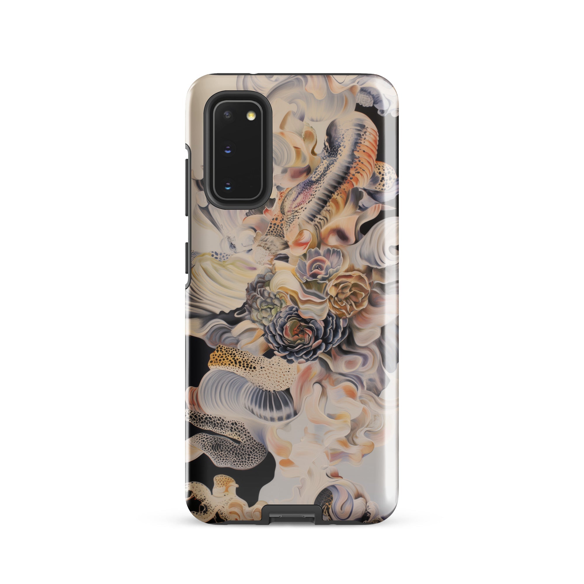 Epiphany Surreal Alien Succulent Art Samsung Case, Galaxy S20 / Gloss, Smartphone Case Intricate Pattern Muted Floral Organic Shapes