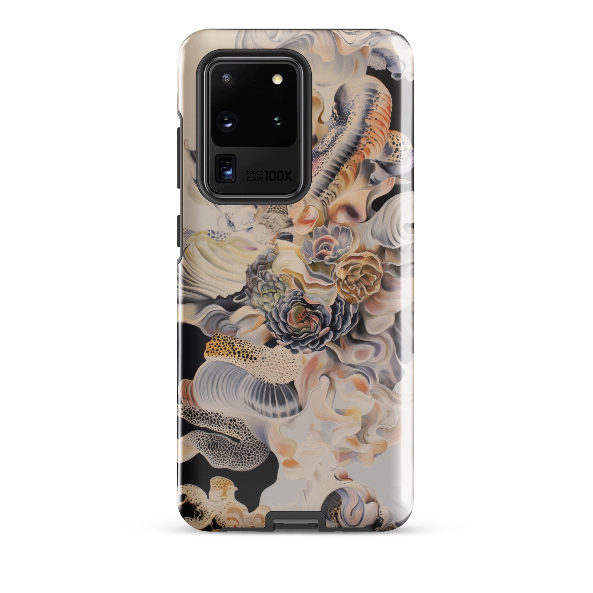 Epiphany Surreal Alien Succulent Art Samsung Case, Galaxy S20 Ultra / Gloss, Smartphone Case Abstract Organic Pattern Muted Tones