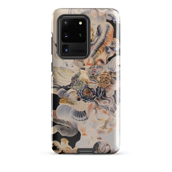 Epiphany - Surreal Alien Succulent Art Samsung Case, Galaxy S20 Ultra / Gloss, Smartphone Case Abstract Organic Pattern Muted Tones