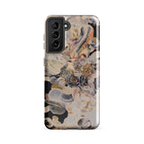 Epiphany - Surreal Alien Succulent Art Samsung Case, Galaxy S21 Fe / Gloss, Phone Case Black Camera Module Abstract Multi-colored Floral