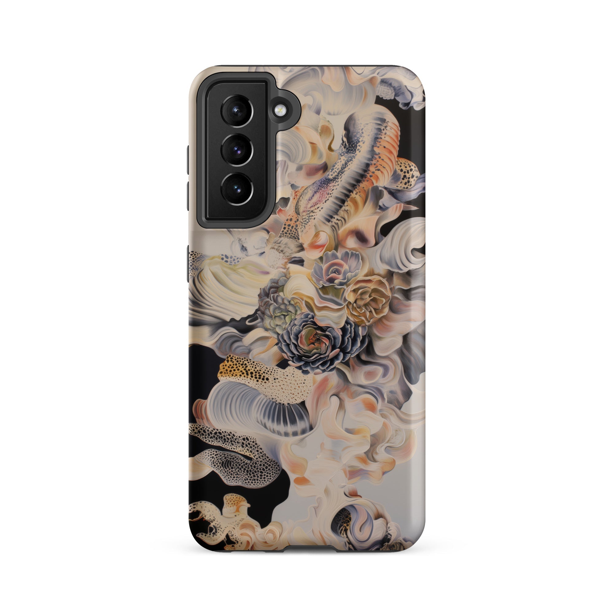 Epiphany Surreal Alien Succulent Art Samsung Case, Galaxy S21 Fe / Matte, Smartphone Case Detailed Abstract Design Organic Shapes Textures