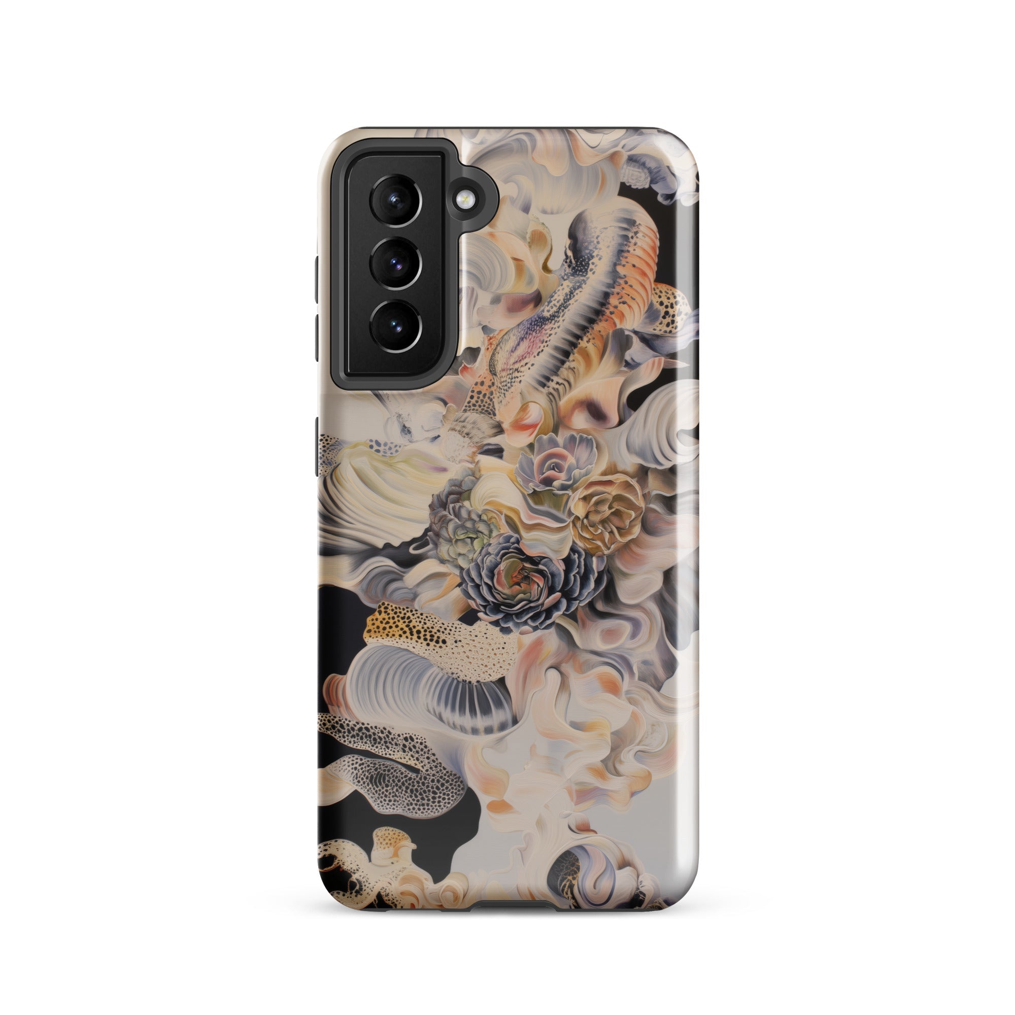 Epiphany Surreal Alien Succulent Art Samsung Case, Galaxy S21 / Gloss, Smartphone Case Complex Abstract Floral Organic Design