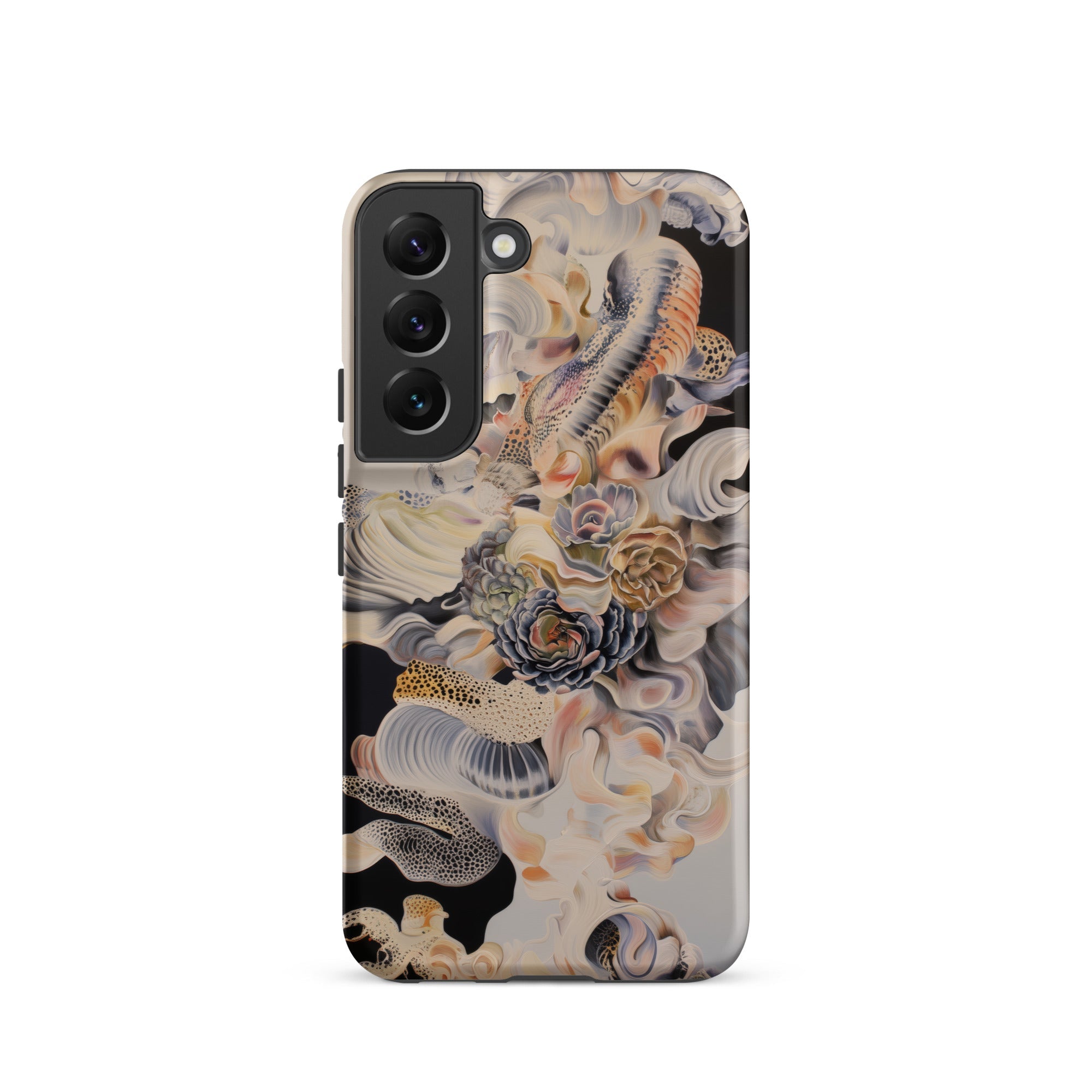 Epiphany Surreal Alien Succulent Art Samsung Case, Galaxy S22 / Matte, Phone Case Abstract Organic Pattern Muted Earthy Tones