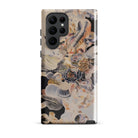 Epiphany Surreal Alien Succulent Art Samsung Case, Galaxy S22 Ultra / Gloss, Phone Case Intricate Organic Abstract Design Shades Cream