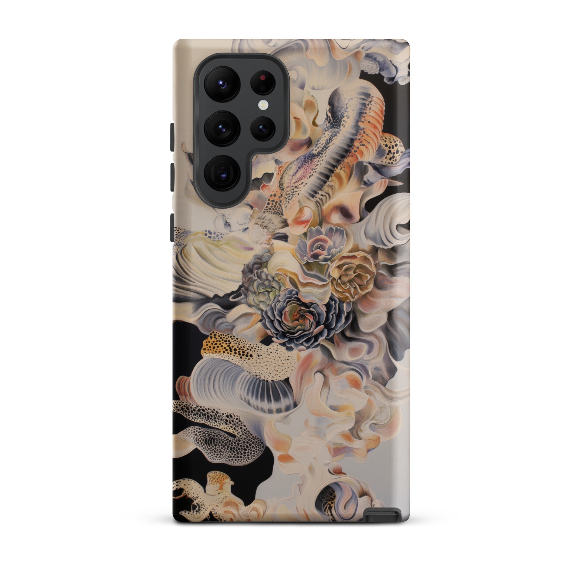 Epiphany Surreal Alien Succulent Art Samsung Case, Galaxy S22 Ultra / Matte, Smartphone Decorative Case Abstract Floral Organic Design