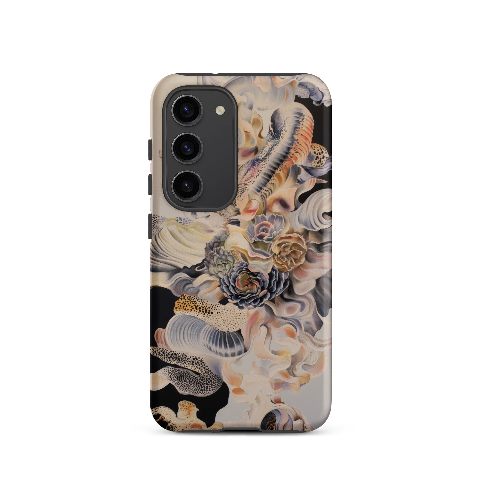 Epiphany Surreal Alien Succulent Art Samsung Case, Galaxy S23 / Matte, Phone Case Abstract Organic Pattern Muted Colors Textures