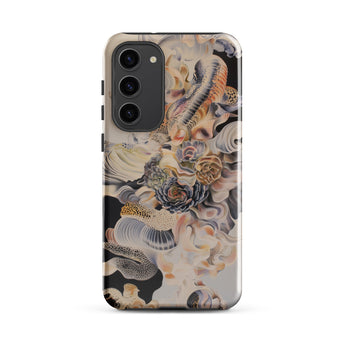 Epiphany - Surreal Alien Succulent Art Samsung Case, Galaxy S23 Plus / Gloss, Smartphone Decorative Case Abstract Floral Organic Pattern