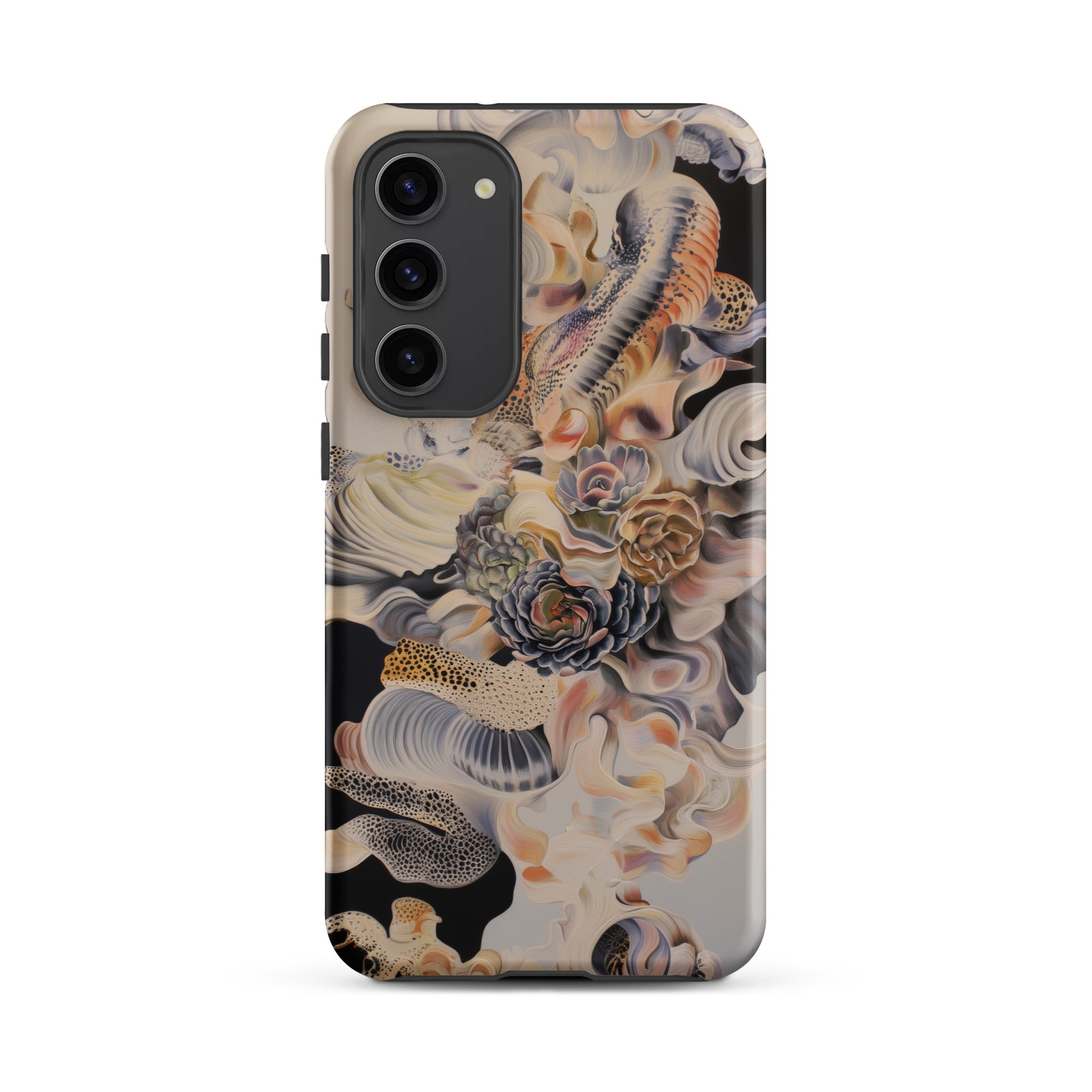 Epiphany Surreal Alien Succulent Art Samsung Case, Galaxy S23 Plus / Matte, Smartphone Case Abstract Organic Multi Colored Design