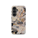 Epiphany - Surreal Alien Succulent Art Samsung Case, Galaxy S24 / Matte, Smartphone Black White Pastel Floral Abstract Patterned Case
