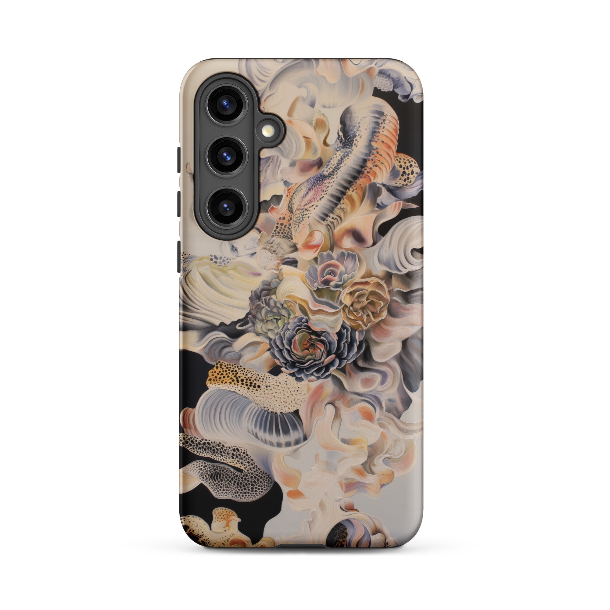 Epiphany Surreal Alien Succulent Art Samsung Case, Galaxy S24 Plus / Matte, Phone Case Intricate Abstract Design Muted Colors Camera