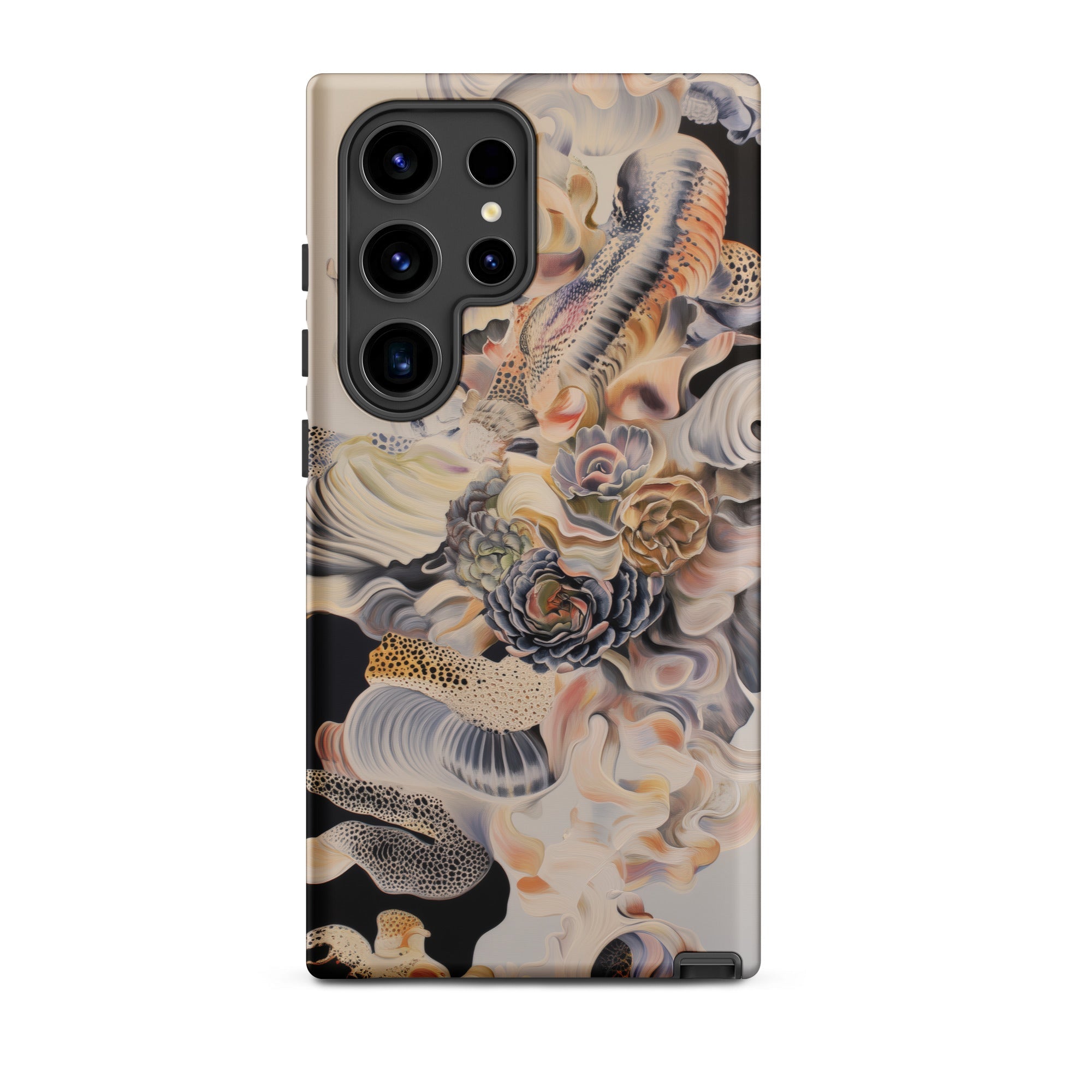 Epiphany Surreal Alien Succulent Art Samsung Case, Galaxy S24 Ultra / Matte, Smartphone Case Intricate Multi Colored Floral Abstract Pattern