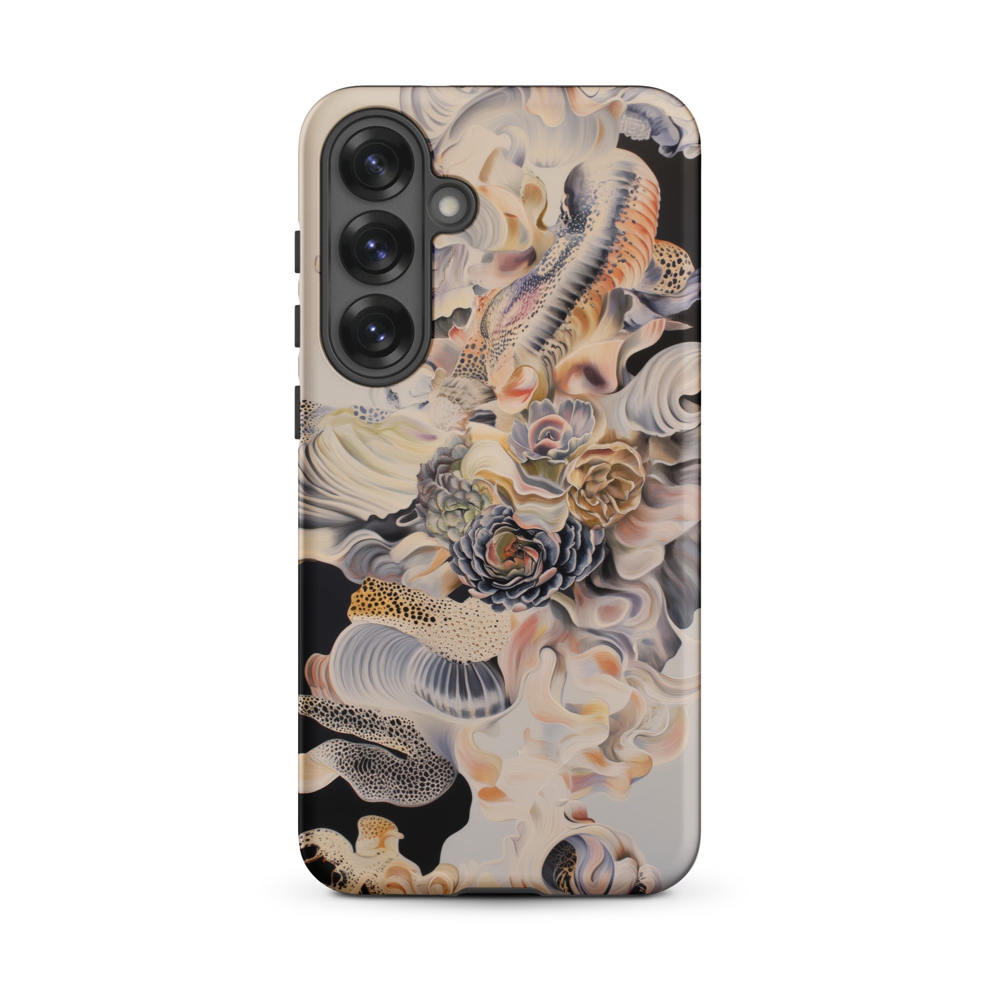 Epiphany Surreal Alien Succulent Art Samsung Case, Galaxy S25 Plus / Matte, Smartphone Case Abstract Floral Organic Design Muted Colors