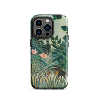 Equatorial Jungle - Henri Rousseau Iphone Case, 14 Pro / Gloss, Mobile Phone Cases, Toby Leon