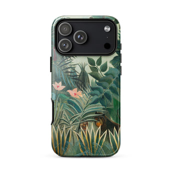 Equatorial Jungle - Henri Rousseau Iphone Case, 17 Pro Max / Gloss, Mobile Phone Cases, Toby Leon