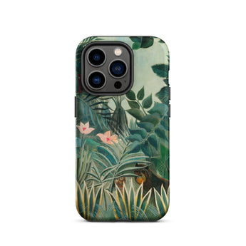 Equatorial Jungle - Henri Rousseau Iphone Case, 14 Pro / Matte, Mobile Phone Cases, Toby Leon