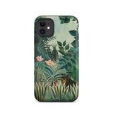 Equatorial Jungle - Henri Rousseau Phone Case Iphone 11 / Matte Phone Case Lush Jungle Scene Vibrant Green Foliage Henri Rousseau Invented,