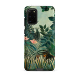 Equatorial Jungle - Henri Rousseau Phone Case Samsung Galaxy S20 Plus / Matte Phone Case Vibrant Jungle Scene Lush Green Foliage Henri