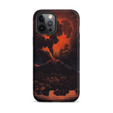 Eruption of Mount Etna at Night - Friedrich Weber Iphone Case, 12 Pro Max / Matte, Volcano Eruption Phone Case