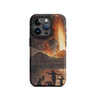Eruption of Mount Vesuvius Pietro Fabris Iphone Case, 15 Pro / Matte, Iphone Pro Case Dramatic Volcanic Eruption Scene