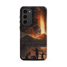 Eruption of Mount Vesuvius Pietro Fabris Samsung Case, Galaxy S23 Plus / Matte, Smartphone Volcanic Eruption Scene Case