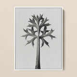 Eryngium Bourgatii (mediterranean Sea Holly) - Karl Blossfeldt Art Print / Canvas Black-and-white Framed Artwork Stylized Tree Spiky