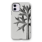Eryngium Bourgatii (mediterranean Sea Holly) - Karl Blossfeldt Iphone Case, 11 / Matte, Iphone Case Black White Botanical Design Thorny