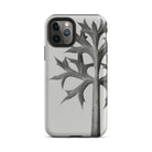Eryngium Bourgatii (mediterranean Sea Holly) Karl Blossfeldt Iphone Case, 11 Pro Max / Matte, Gray Phone Case Leaf Design