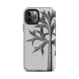 Eryngium Bourgatii (mediterranean Sea Holly) - Karl Blossfeldt Iphone Case, 11 Pro Max / Matte, Gray Phone Case Leaf Design