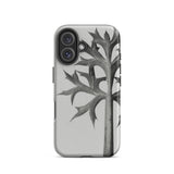 Eryngium Bourgatii (mediterranean Sea Holly) - Karl Blossfeldt Iphone Case, 16 / Matte, Gray Phone Case Plant Design