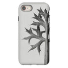 Eryngium Bourgatii (mediterranean Sea Holly) - Karl Blossfeldt Iphone Case, 8 / Matte, Phone Case Black White Design Leaf Branch Sharp