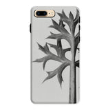 Eryngium Bourgatii (mediterranean Sea Holly) - Karl Blossfeldt Iphone Case, 8 Plus / Matte, Phone Case Black White Botanical Design Spiky