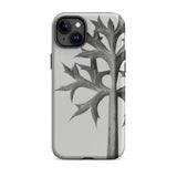 Eryngium Bourgatii (mediterranean Sea Holly) - Karl Blossfeldt Iphone Case, Gray Phone Case Leaf Design