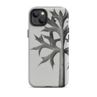 Eryngium Bourgatii (mediterranean Sea Holly) Karl Blossfeldt Iphone Case, Gray Phone Case Leaf Design