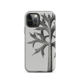 Eryngium Bourgatii (mediterranean Sea Holly) - Karl Blossfeldt Iphone Case, Gray Phone Case Leaf Design