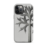 Eryngium Bourgatii (mediterranean Sea Holly) - Karl Blossfeldt Iphone Case, Gray Phone Case Plant Design
