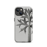 Eryngium Bourgatii (mediterranean Sea Holly) - Karl Blossfeldt Iphone Case, Gray Phone Case Plant Design
