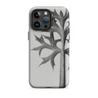 Eryngium Bourgatii (mediterranean Sea Holly) Karl Blossfeldt Iphone Case, Gray Phone Case Thistle Design