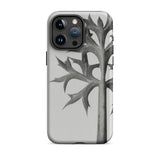 Eryngium Bourgatii (mediterranean Sea Holly) - Karl Blossfeldt Iphone Case, Gray Phone Case Thistle Design