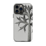 Eryngium Bourgatii (mediterranean Sea Holly) - Karl Blossfeldt Iphone Case, Gray Phone Case Thorny Plant Design