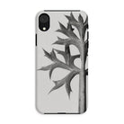 Eryngium Bourgatii (mediterranean Sea Holly) Karl Blossfeldt Iphone Case, Xr / Matte, Phone Case Black White Design Thorny Plant Stem