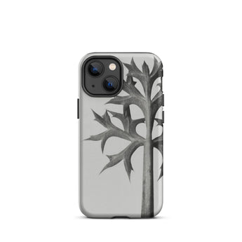 Eryngium Bourgatii (mediterranean Sea Holly) - Karl Blossfeldt Phone Case Gray Iphone Case Thistle Design Karl Blossfeldt, Blossfeldt’s