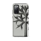 Eryngium Bourgatii (mediterranean Sea Holly) Karl Blossfeldt Samsung Case, Galaxy S20 Fe / Matte, White Phone Case Black Leaf Design