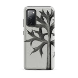 Eryngium Bourgatii (mediterranean Sea Holly) - Karl Blossfeldt Samsung Case, Galaxy S20 Fe / Matte, White Phone Case Black Leaf Design