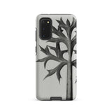Eryngium Bourgatii (mediterranean Sea Holly) - Karl Blossfeldt Samsung Case, Galaxy S20 / Matte, Smartphone Case Black White Illustration