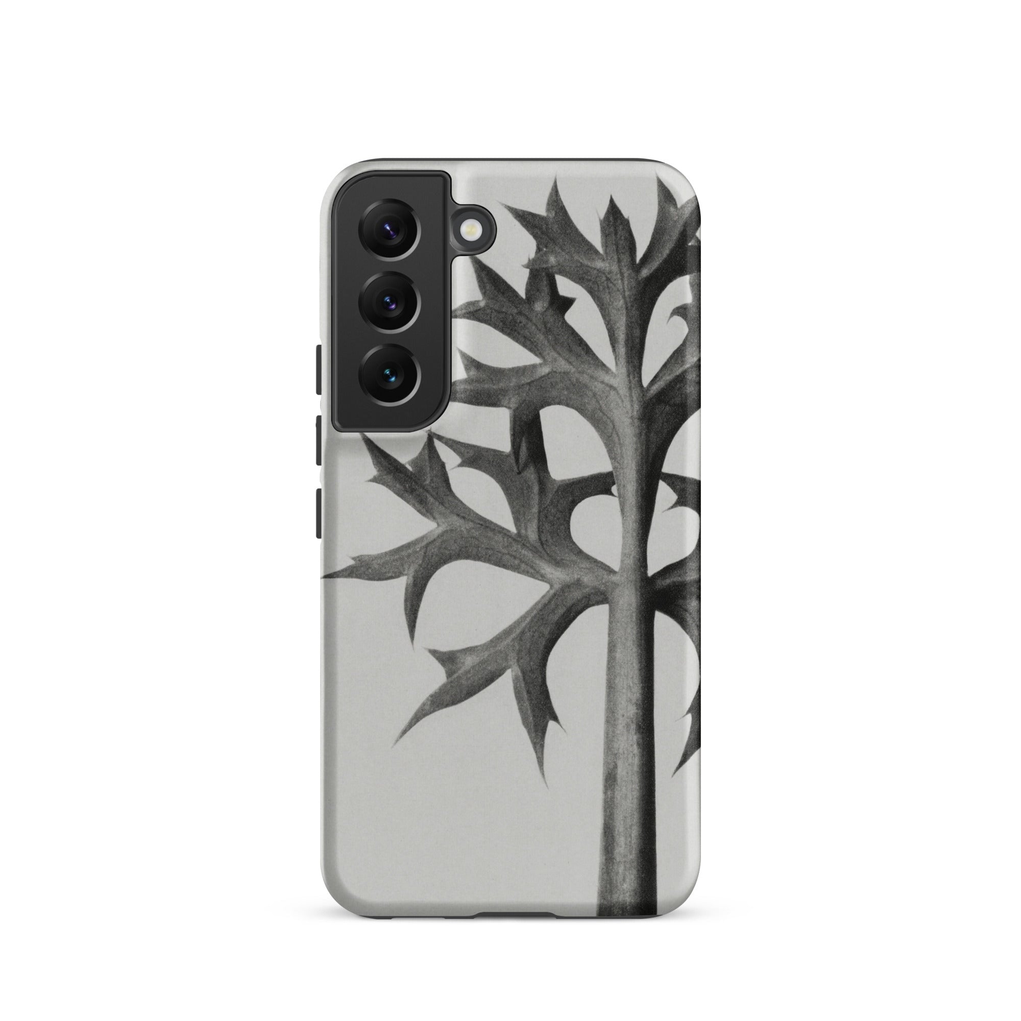 Eryngium Bourgatii (mediterranean Sea Holly) Karl Blossfeldt Samsung Case, Galaxy S22 / Matte, Smartphone Case Black White Tree Design